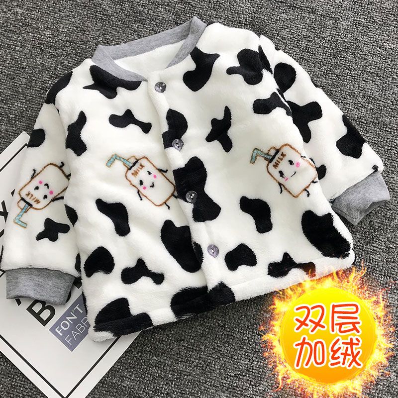 宝宝外套男女秋冬加绒婴儿小棉袄婴幼儿棉服冬季新生儿加厚衣服