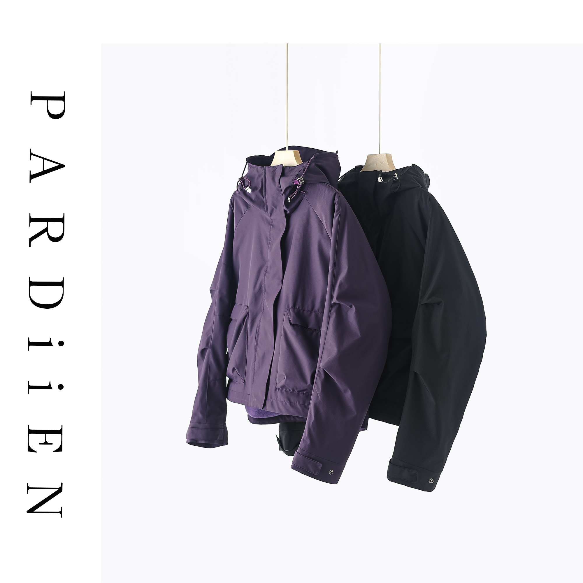 【北总严选】帕迪恩时尚加绒短款连帽风衣棉服外套S24A055