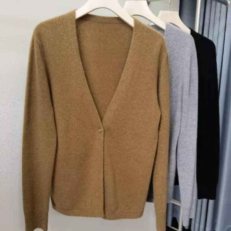 【北总严选】一线成衣一粒扣开衫212601毛衣