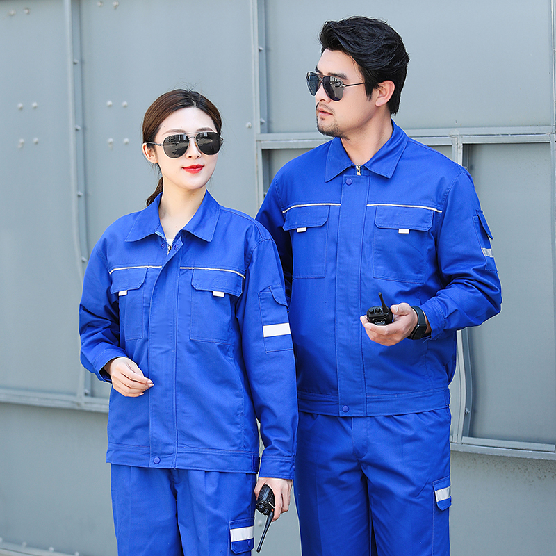 秋冬双层工作服套装男耐磨耐脏维修车间工程服长袖可定制劳保工服