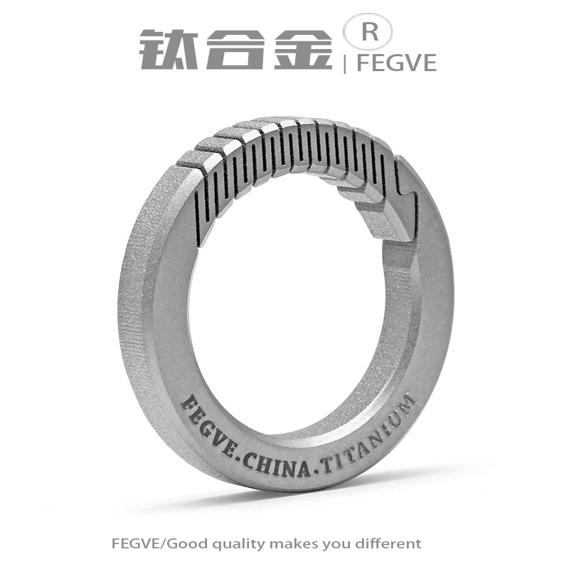 纯钛合金汽车钥匙扣男高档锁匙链女适用奥迪奔驰宝马丰田钥匙大众