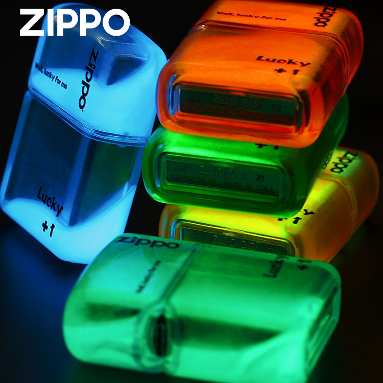 ZIPPO打火机芝宝亚克力透明外壳夜光流沙送男友礼物DYH1X1