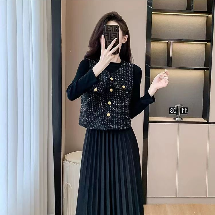 2025春秋时尚名媛气质高端正版显瘦小香风马甲外套女FJ003