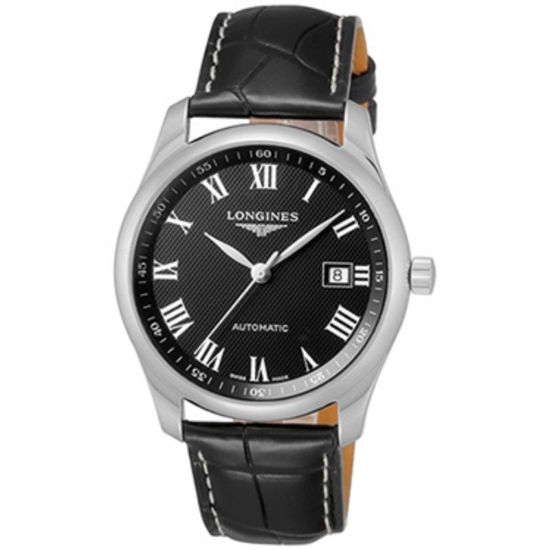 99新 Longines/浪琴 L2.793.4.51.7/名匠793黑皮罗马/表径40