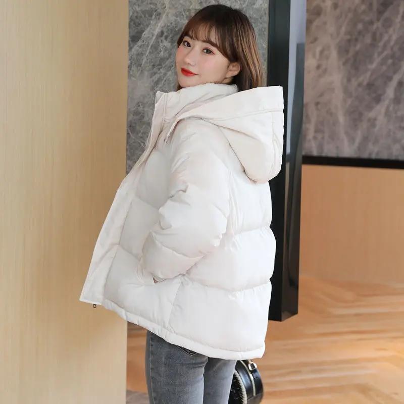 羽绒服2023新款棉衣韩版宽松面包服女冬装外套短款小棉袄in