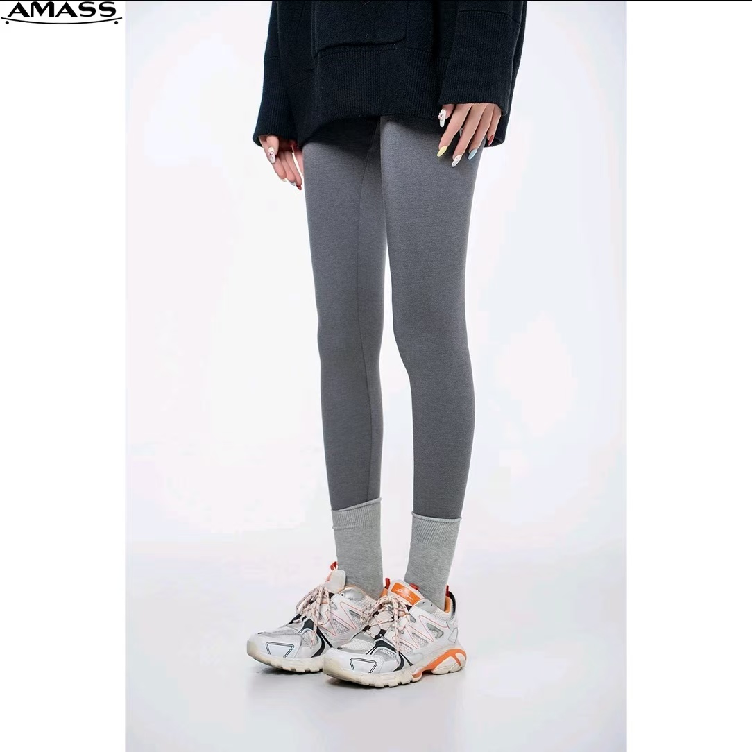 AMASS/阿玛施-暖冬雅丹风显瘦瑜伽打底裤德绒保暖鲨鱼裤5100415