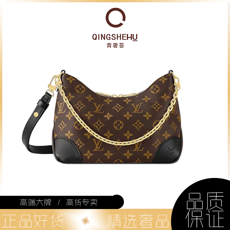 95新 LouisVuitton/路易威登  青奢荟/黑牛角斜跨包/89556