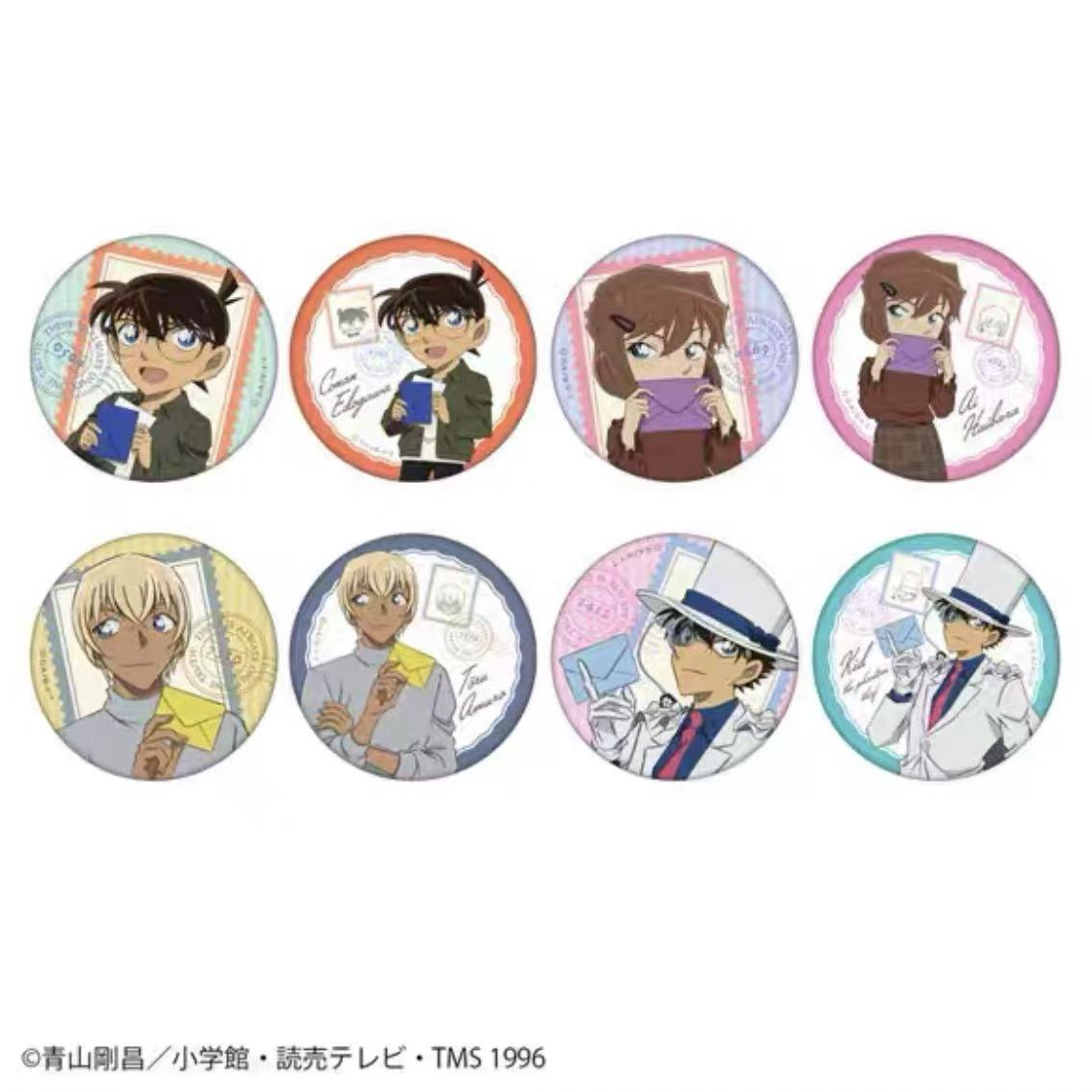 名侦探柯南 书信系列 吧唧徽章盲盒