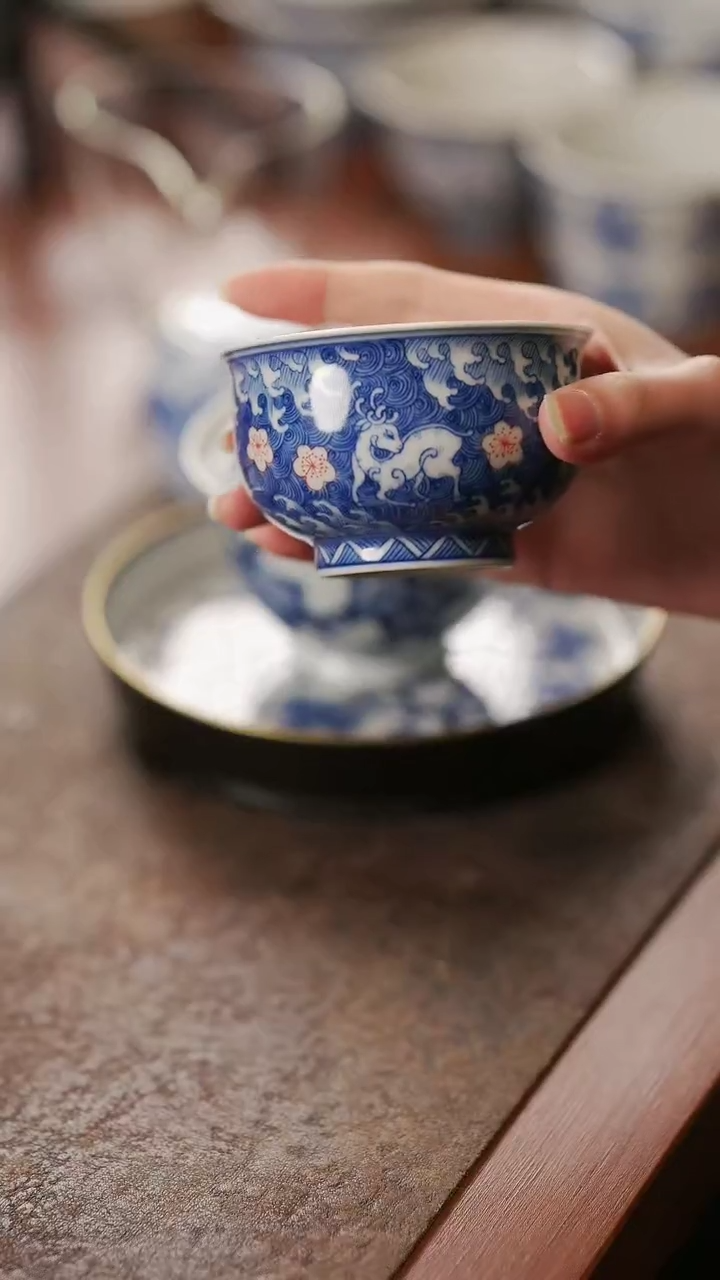 【闪购商品】陶瓷神鹿卢氏杯