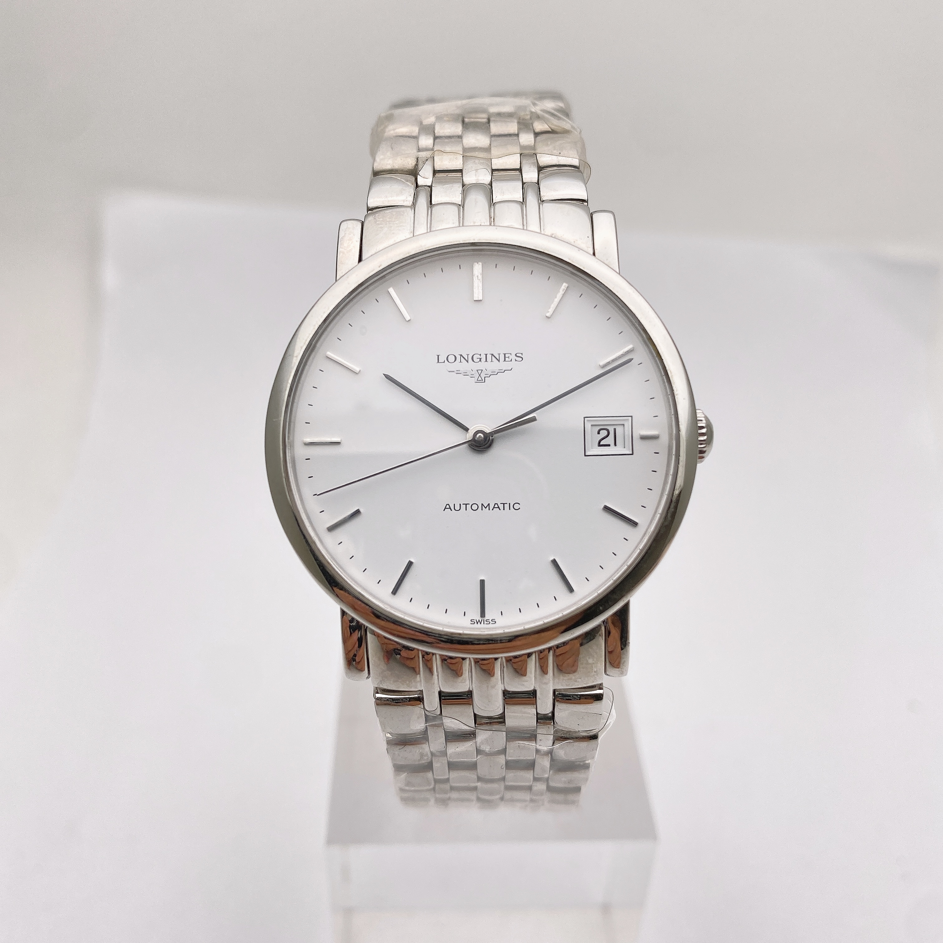 95新 Longines/浪琴 博雅L4.809.4.12.6自动机械男表/原装经典