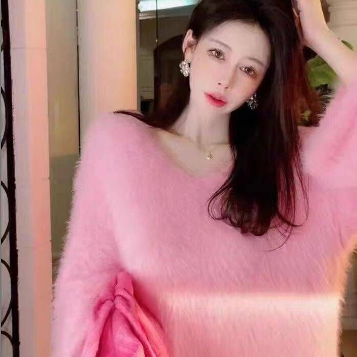 1141-1150主播推荐新款小香风毛衣套头慵懒风