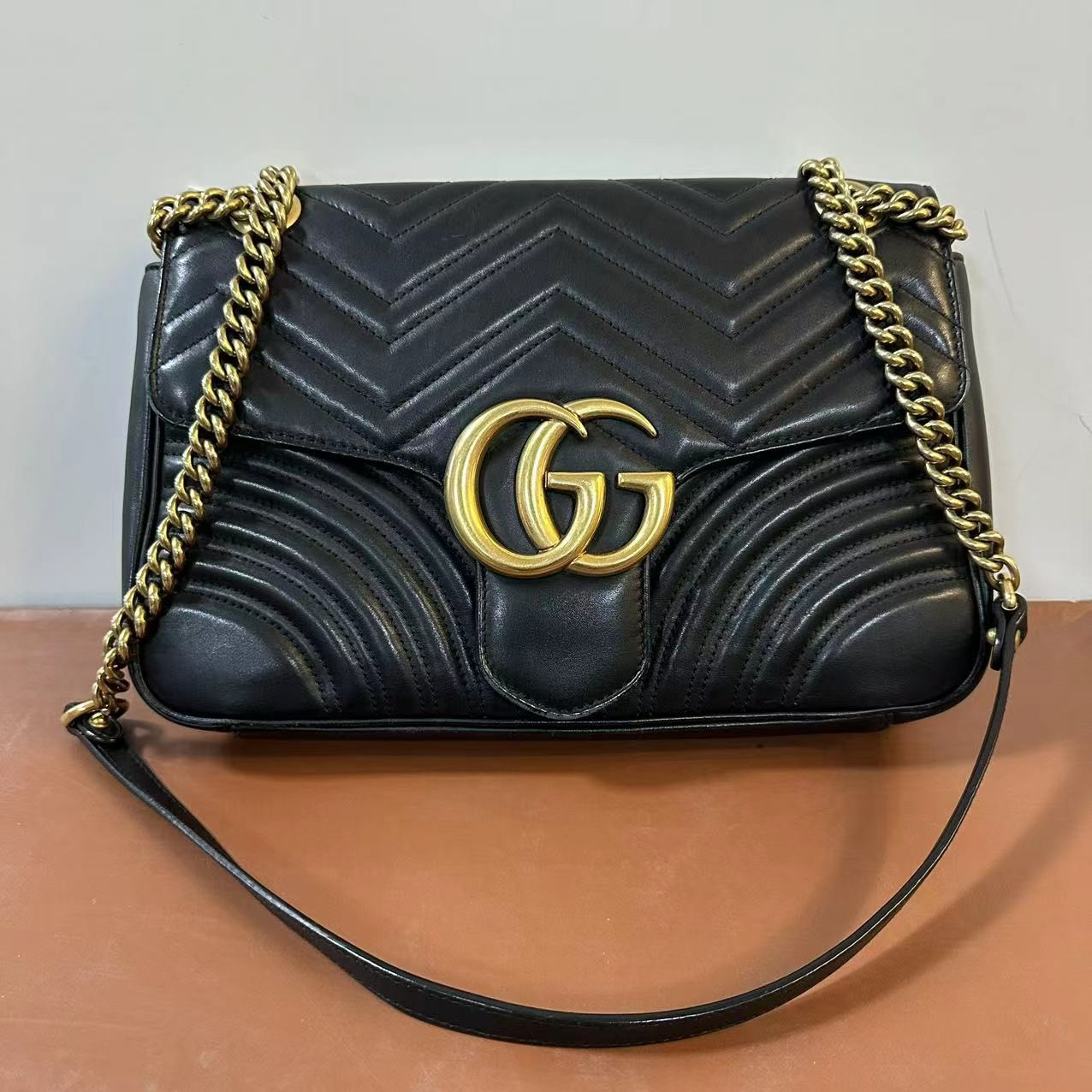 95新 GUCCI/古驰 乱乱子中古/女士/单肩包/41558