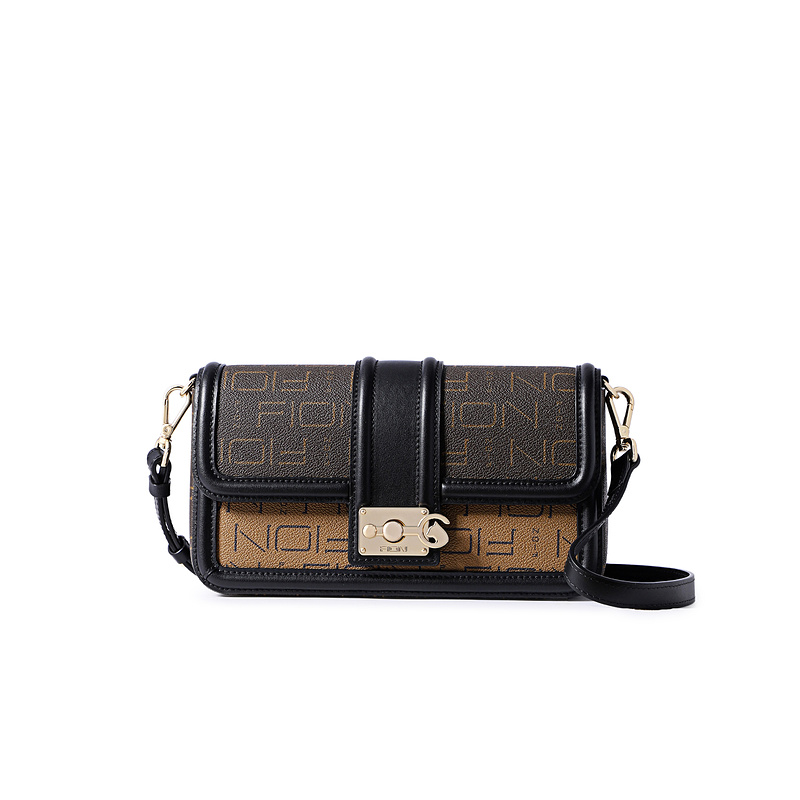 【品牌奥莱】菲安妮埃及猫复古小方包单肩包女士斜挎包FAAFIZM003