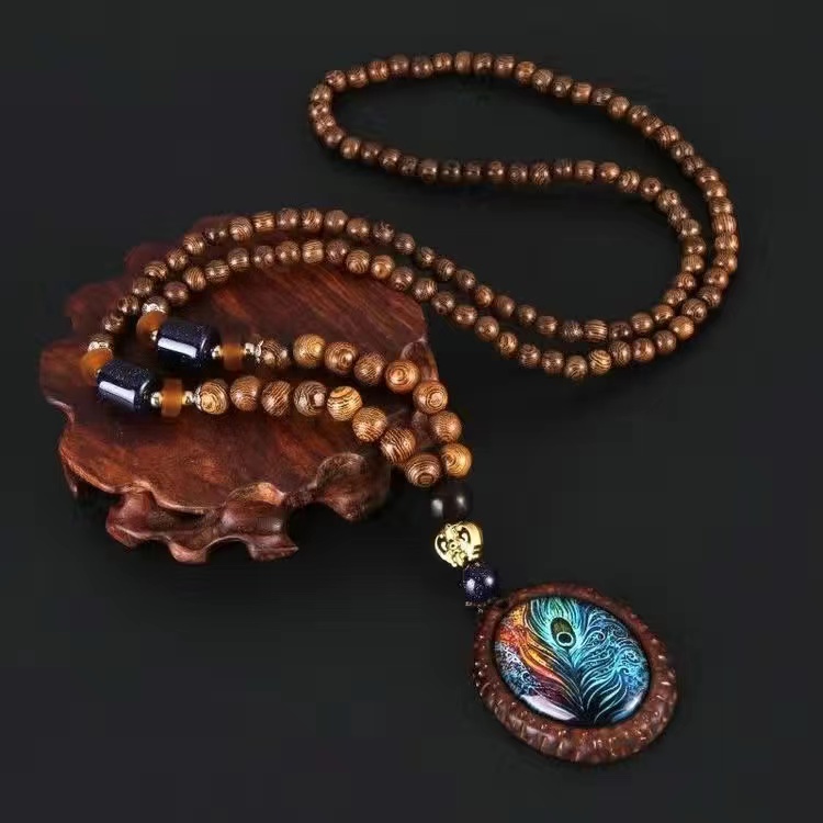 .1.时尚饰品毛衣挂木质吊坠