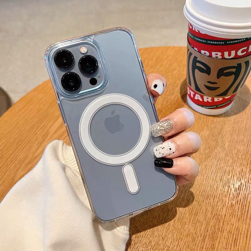 Magsafe亚克力磁吸手机壳iPhone14ProMax手机壳苹果14Pro保护套13