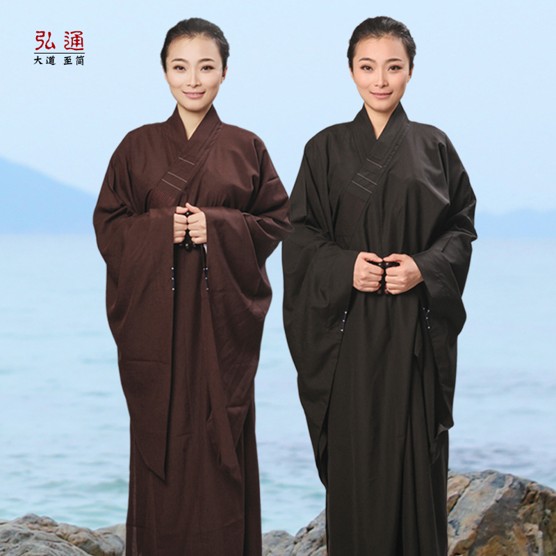 HQ弘通海青不透明不褪色不缩水不起球居士服四季款海清中国风宽松