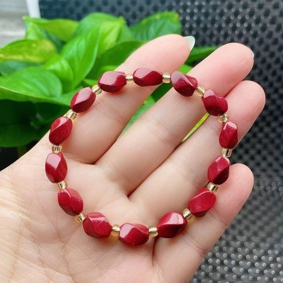 天然辰砂紫金砂扭转乾坤朱砂手链