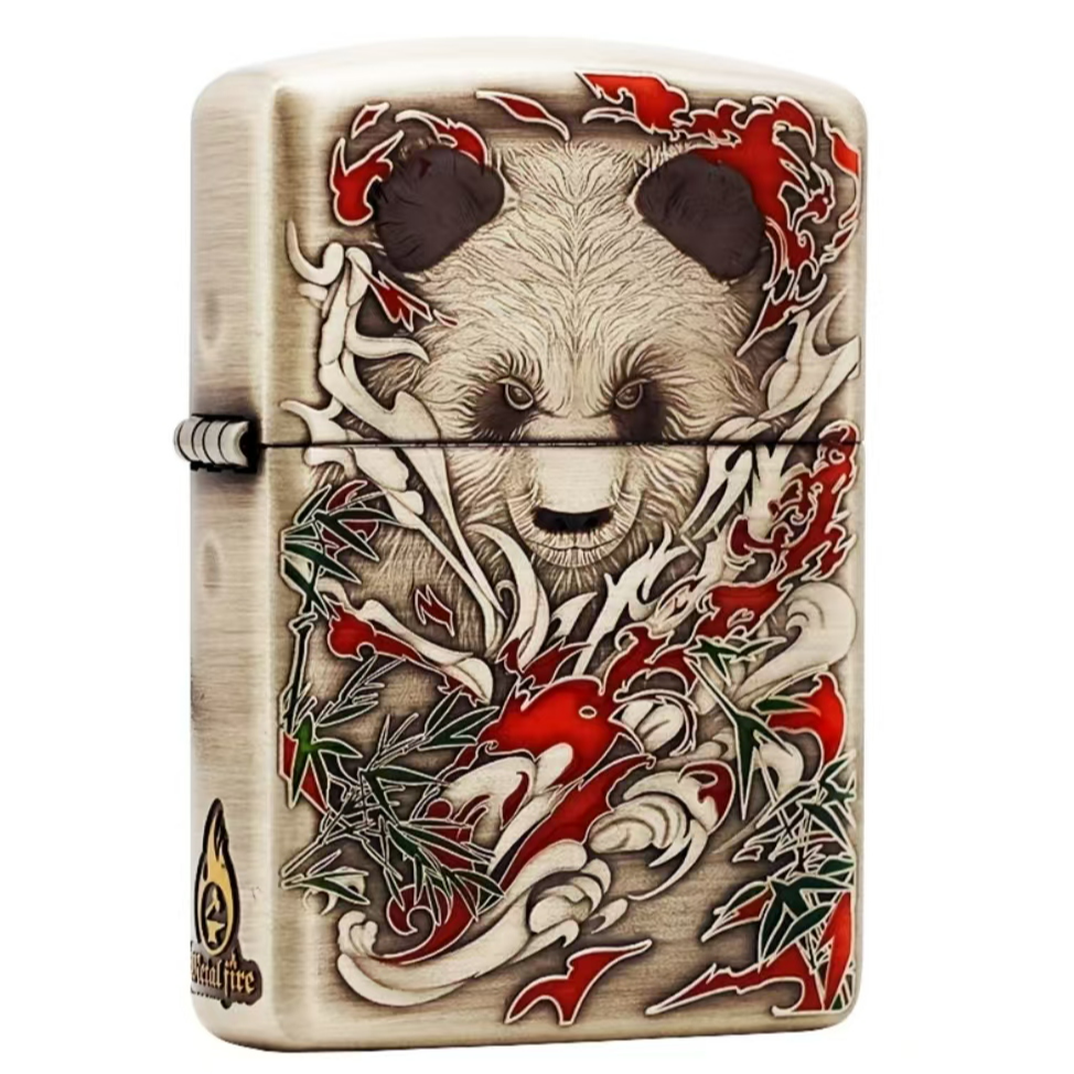 zippo打火机【功夫熊猫】千语盔甲官方正品男生走心实用礼物七夕节