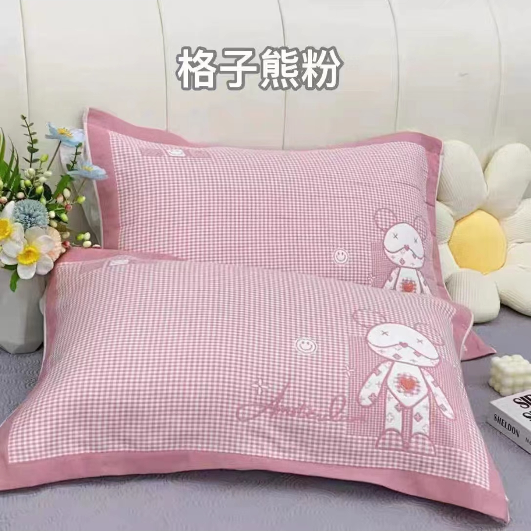 14号 暴力熊--十层精梳细纱棉枕巾 精梳细纱枕巾 52/78