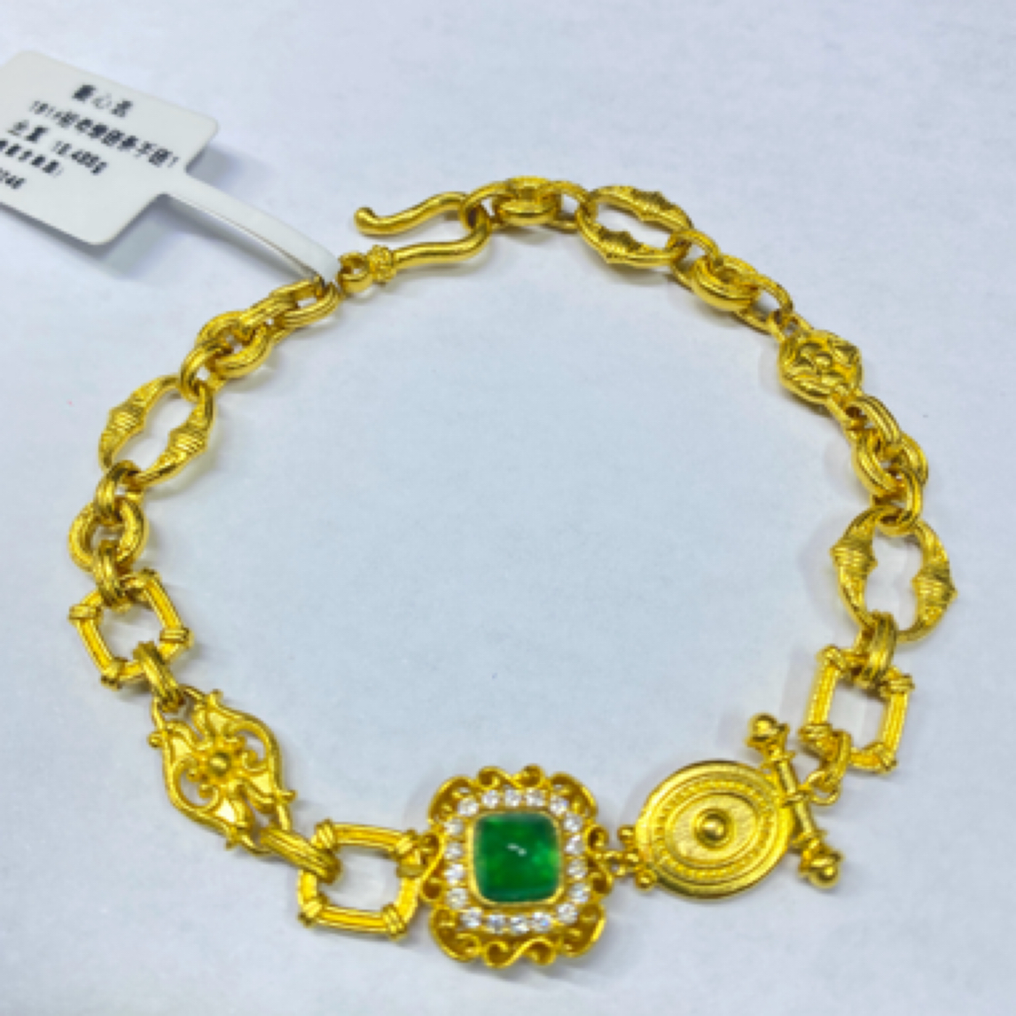 【薇心选黄金珠宝】足金饰品足金手链