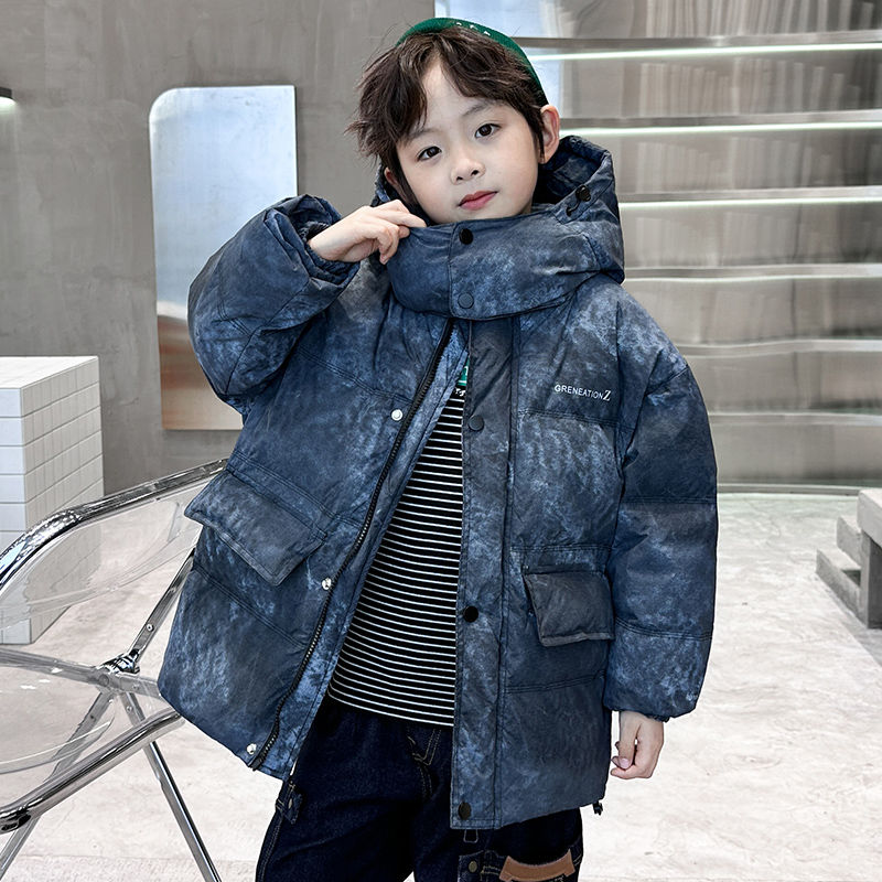 新品巴拉巴拉儿童装男童冬装羽绒服2023新款中大童冬季男孩加厚洋