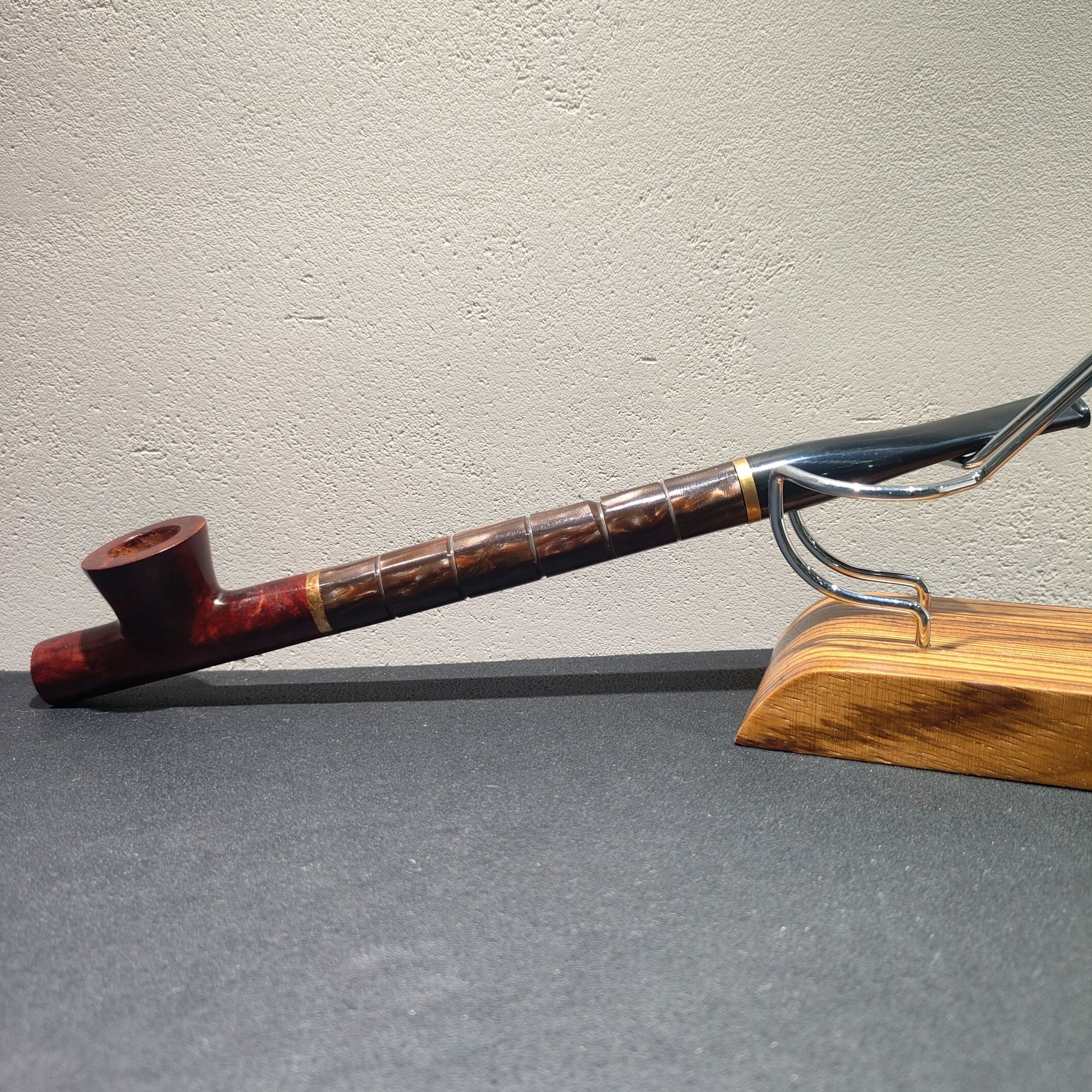 意大利进口石楠木 长直斗烟斗  9毫米烟道 男士烟斗特别款