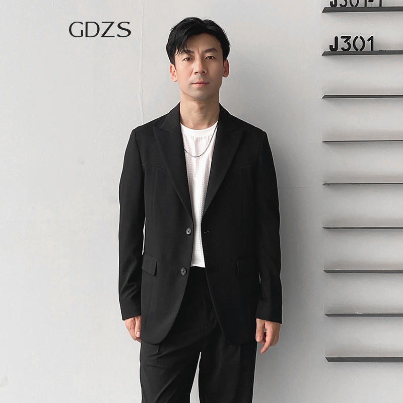 GDZS格度佐致品牌男装-春夏新款高级黑商务正装西服套装PABBA3086