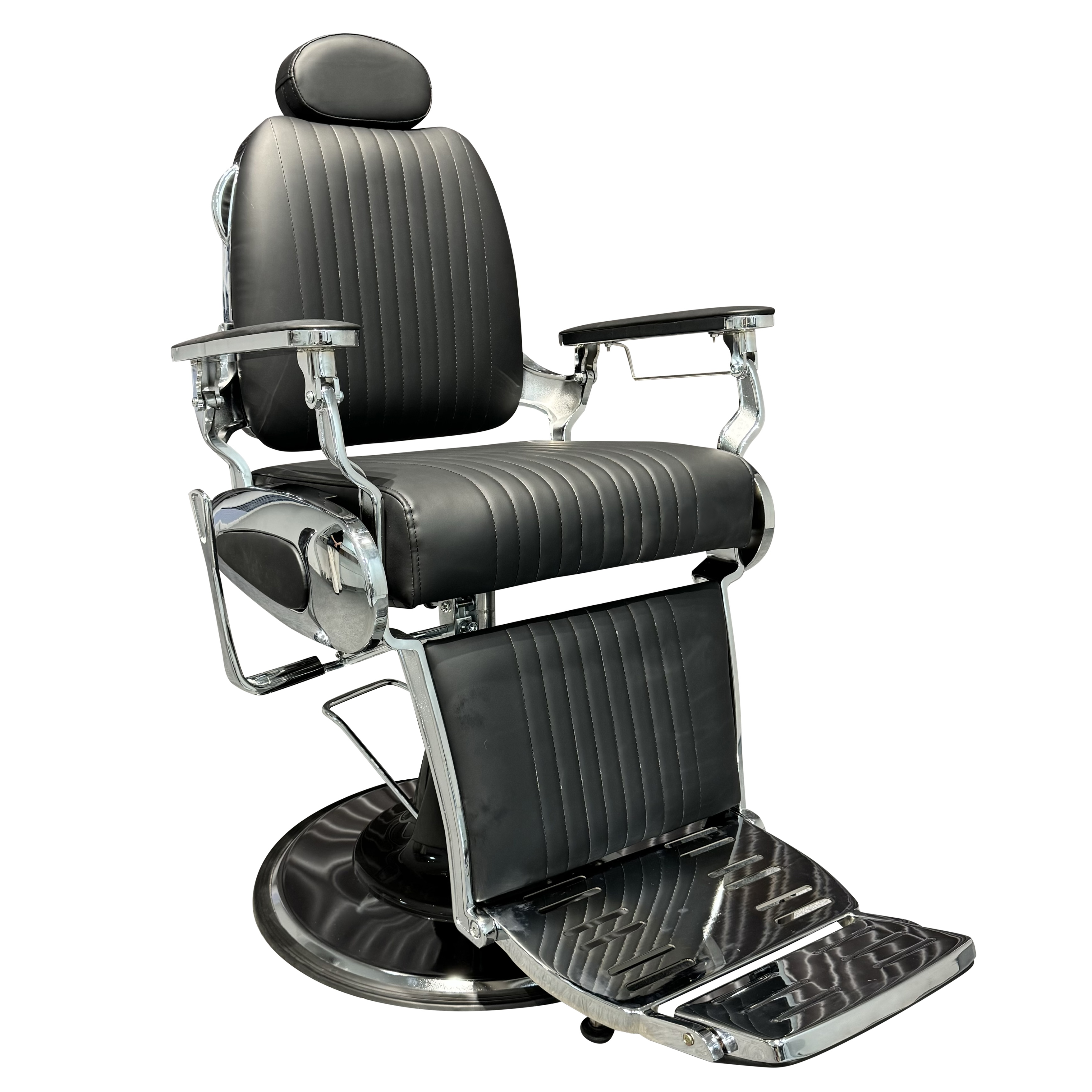 高端复古男士油头椅理发店美发椅子发廊专用可放倒刮胡修面剪发椅