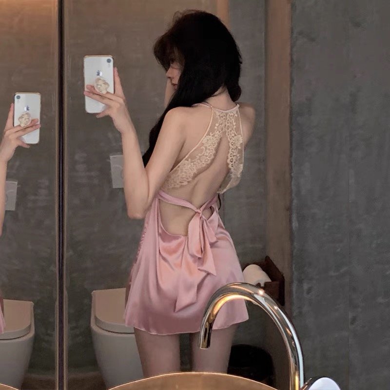【情人节】冰丝睡裙睡衣性感吊带轻奢高档吊带睡衣显瘦露背高级