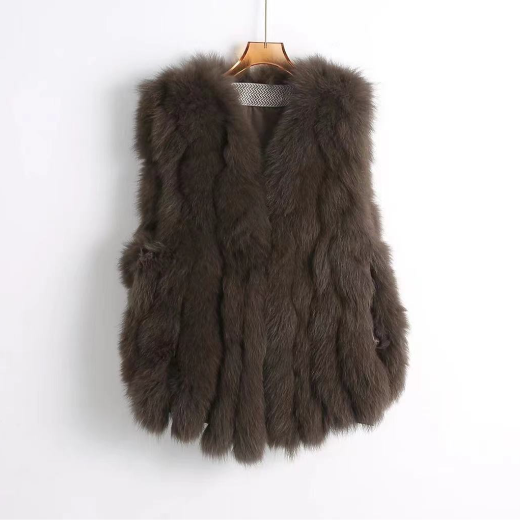 【狐狸毛马甲】【巴黎都市】2025新款狐狸毛马甲