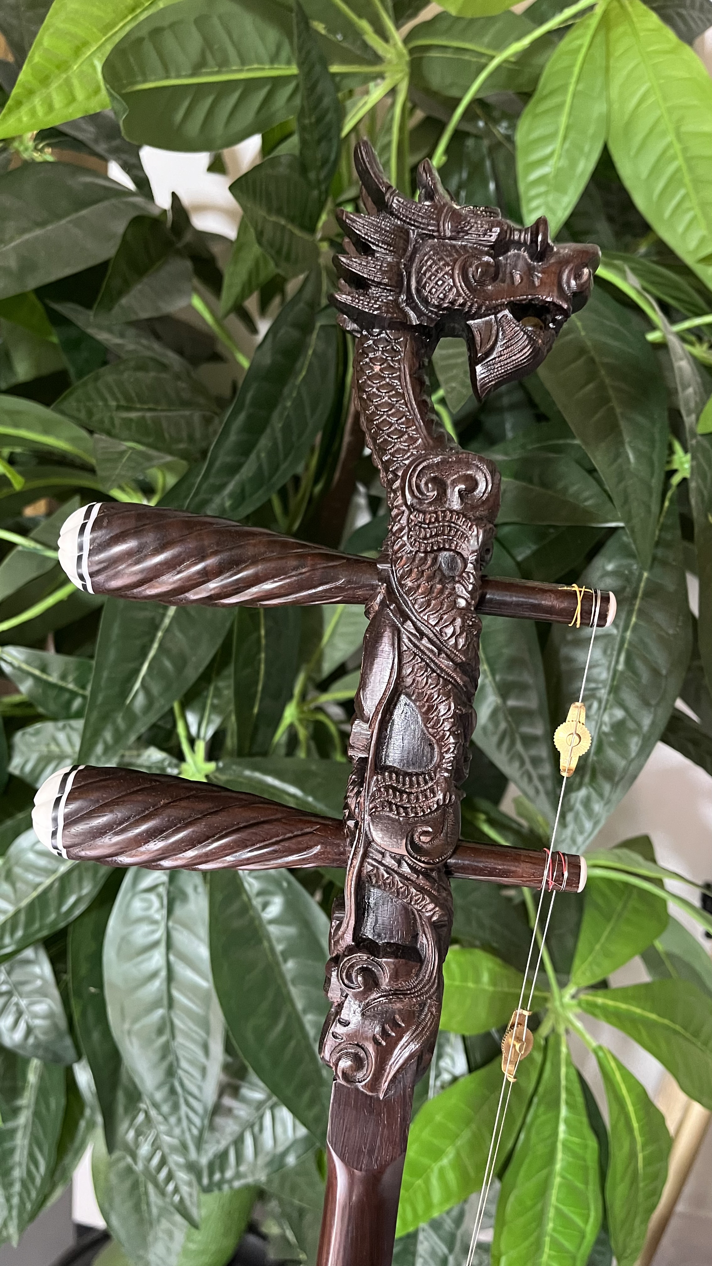 旧料老红木越胡，可选小蟒蛇皮，乌梢皮