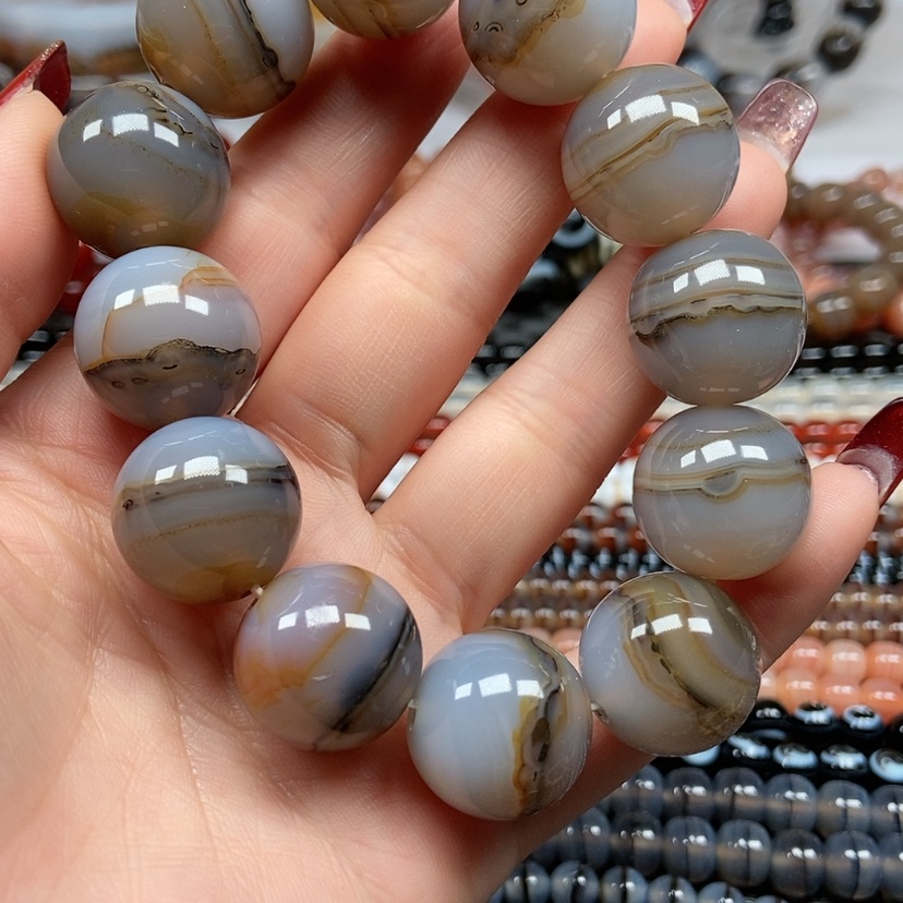 【闪购商品】玛瑙/玉髓手链未镶嵌乔*家手串