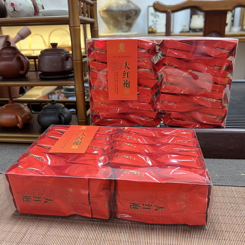 【粉丝专享】万中红大红袍 pvc盒武夷岩茶实惠装40泡500g
