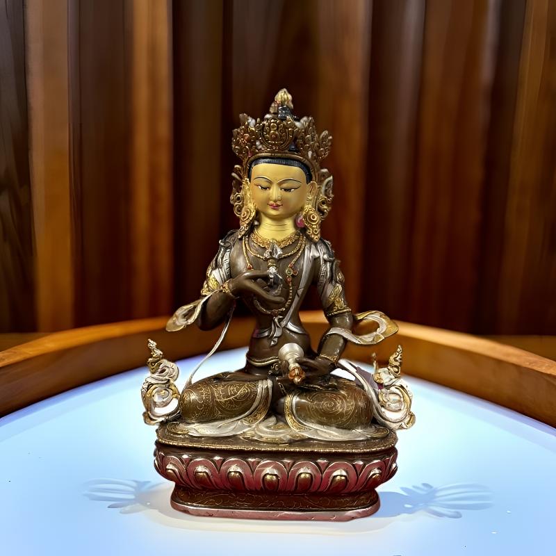 金刚萨垛｜孤品收藏摆件 纯铜铸 高度33cm禅意观音家用创意