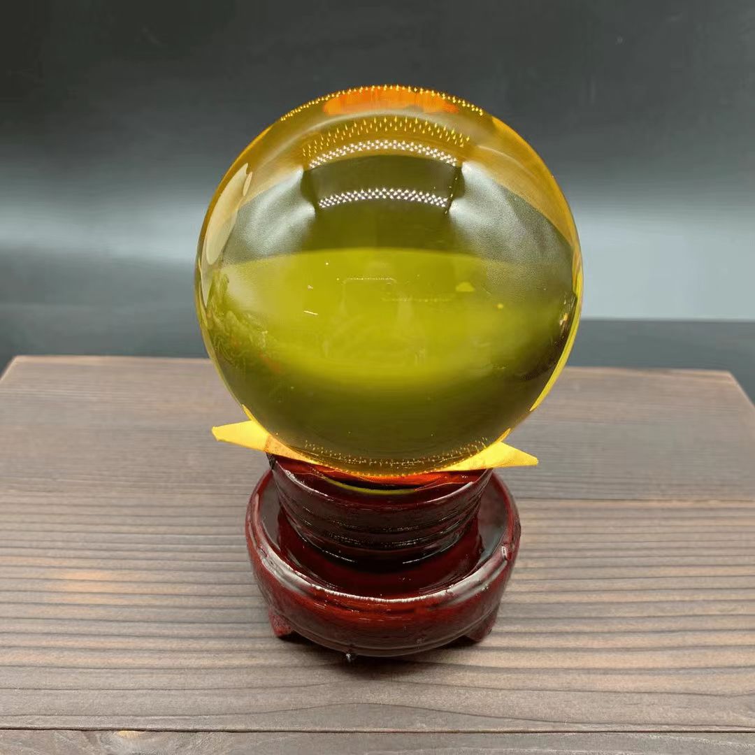  黄色 白色 紫色 红色圆球 家居办公室书房玄关高档摆件