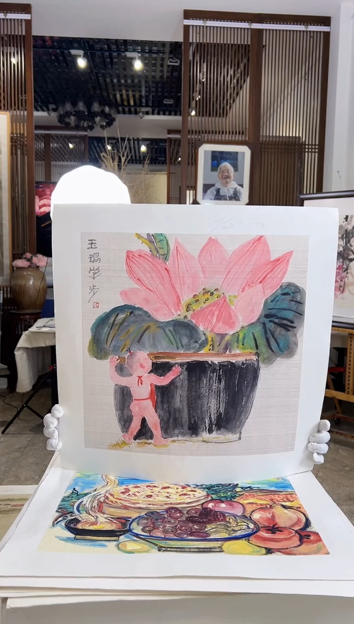 【闪购商品】绘画耿玉琨限量作品亲签盖章版画S