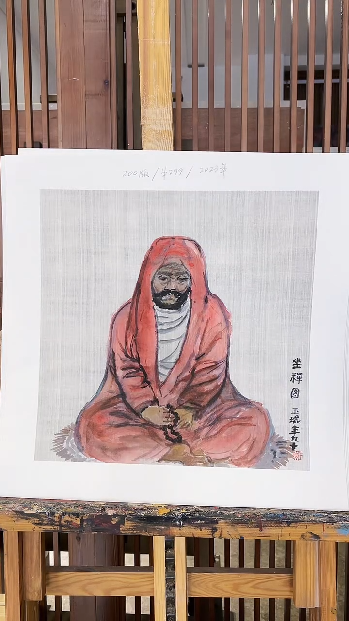 【闪购商品】绘画耿玉琨限量作品亲签盖章版画S