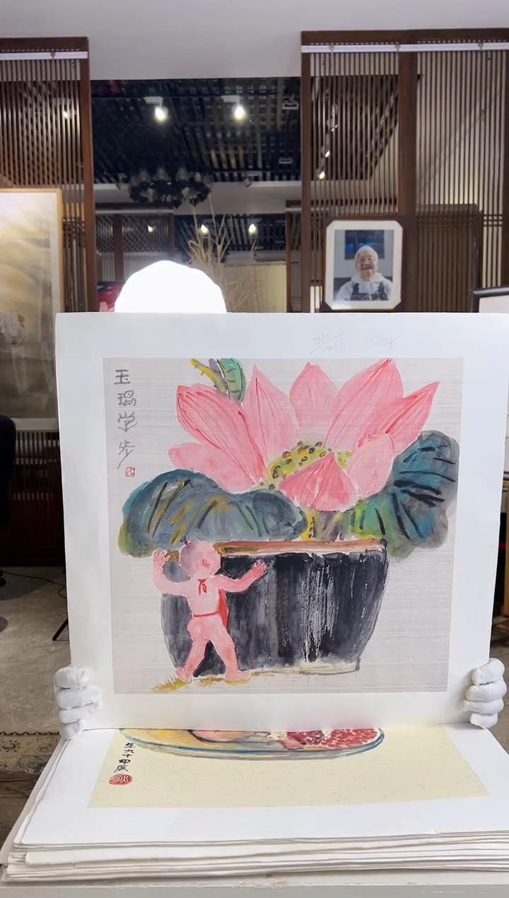 【闪购商品】绘画耿玉琨限量作品亲签盖章版画S