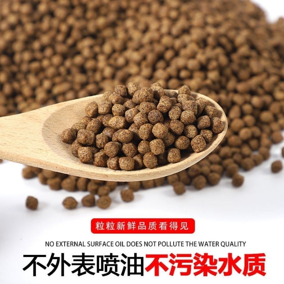 高蛋白蝴蝶鲤专用饲料鱼粮锦鲤白金冷水观赏鱼上浮颗粒增体增白