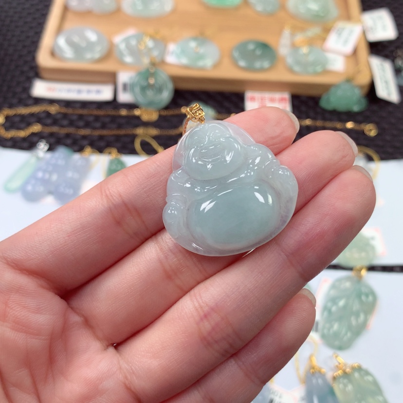 【闪购商品】翡翠金镶18K金镶嵌8945