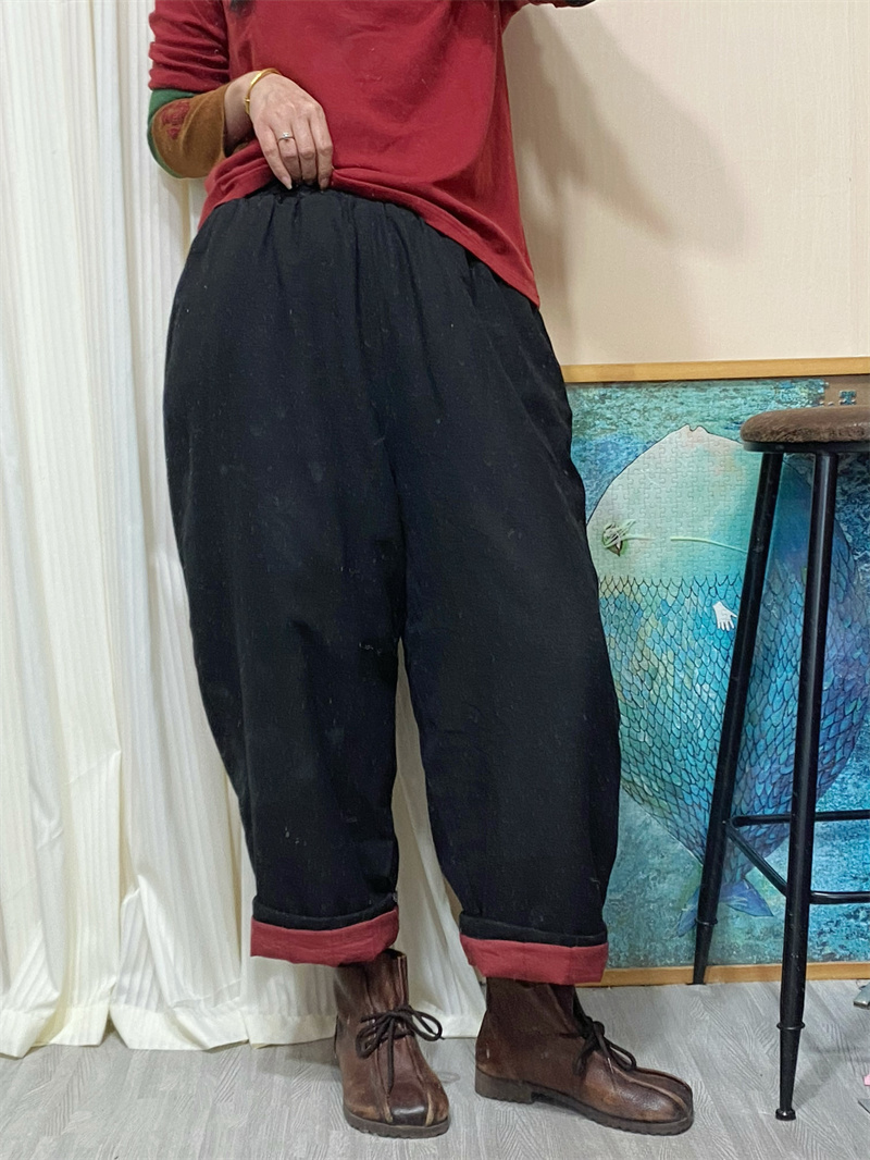 箫箫  新款亚麻棉裤加厚【213款】