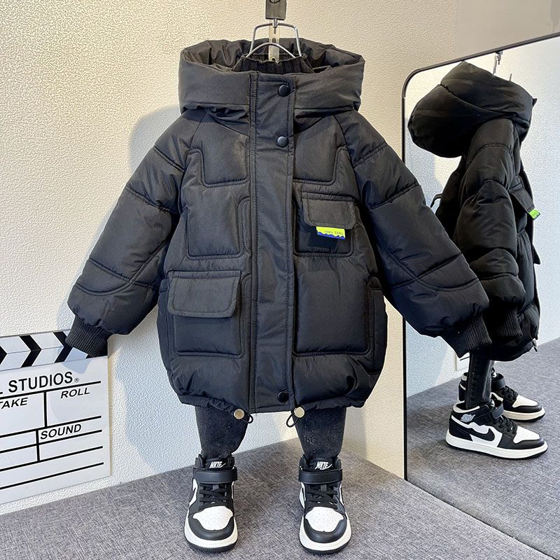 波司澄男童棉服2023新款洋气男孩宝宝冬装韩版衣服儿童加厚羽绒棉