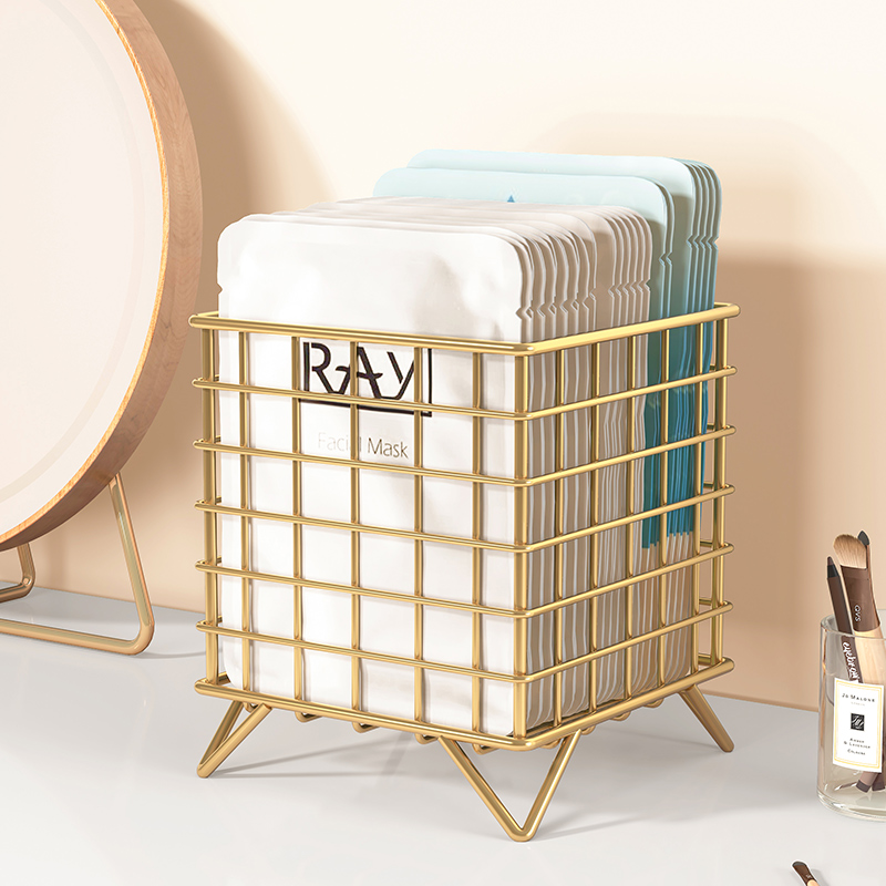 面膜收纳盒化妆品置物架卫生间梳妆台护肤品收纳箱洗手台口红架子