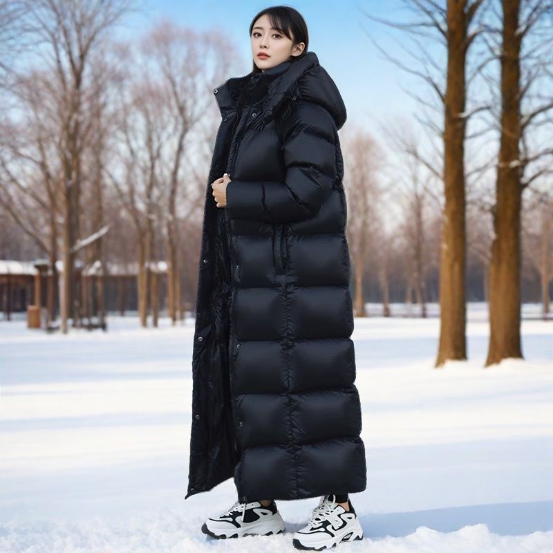 400克~超长羽绒服女2025年新款东北超厚长款过膝冬加厚到脚踝外套
