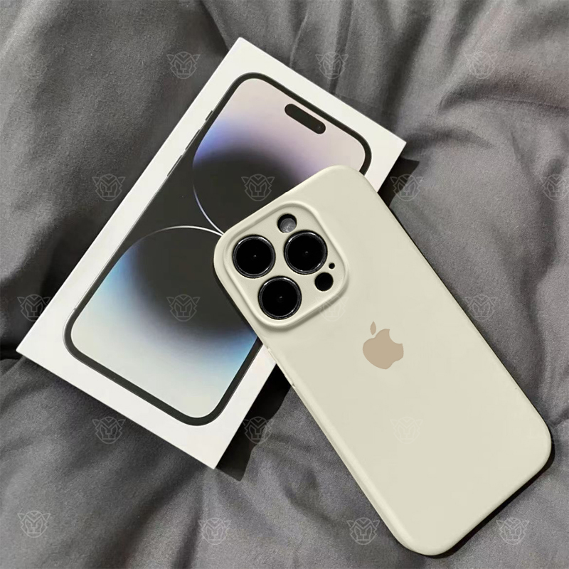 古董白苹果iPhone15防摔手机壳液态硅胶14Promax精孔13女款12简约
