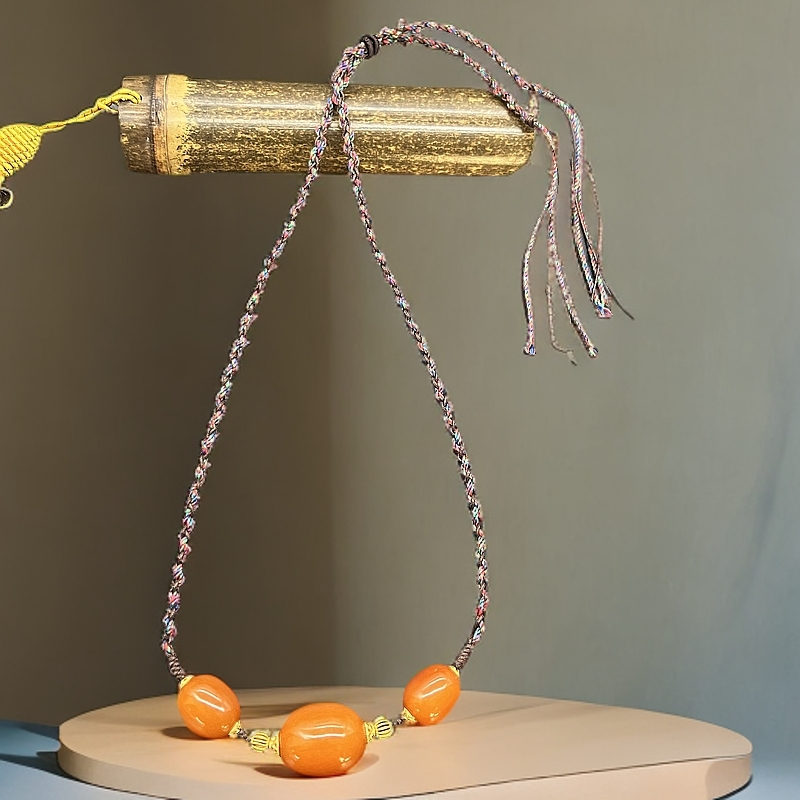 【景旺】17mm+老蜡枣珠塔链