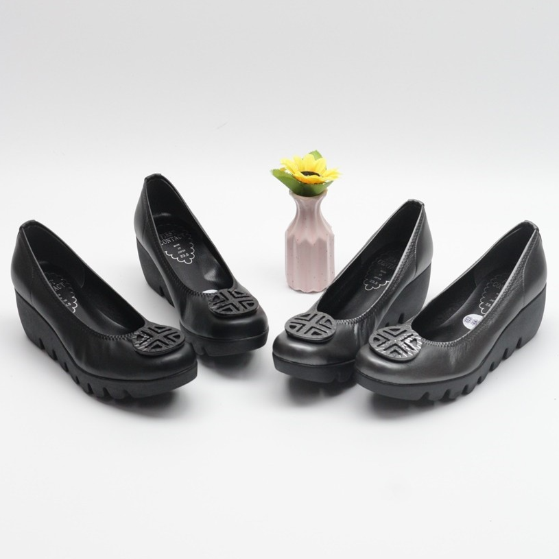 日本正品百搭减龄单鞋(39001)舒适时尚休闲粗跟厚底圆头秋季