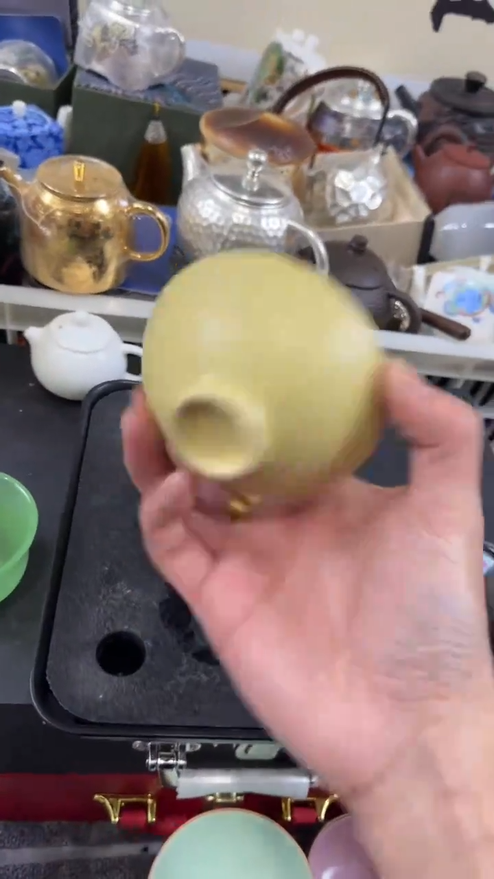 【闪购商品】陶瓷杯圆黄汝窑