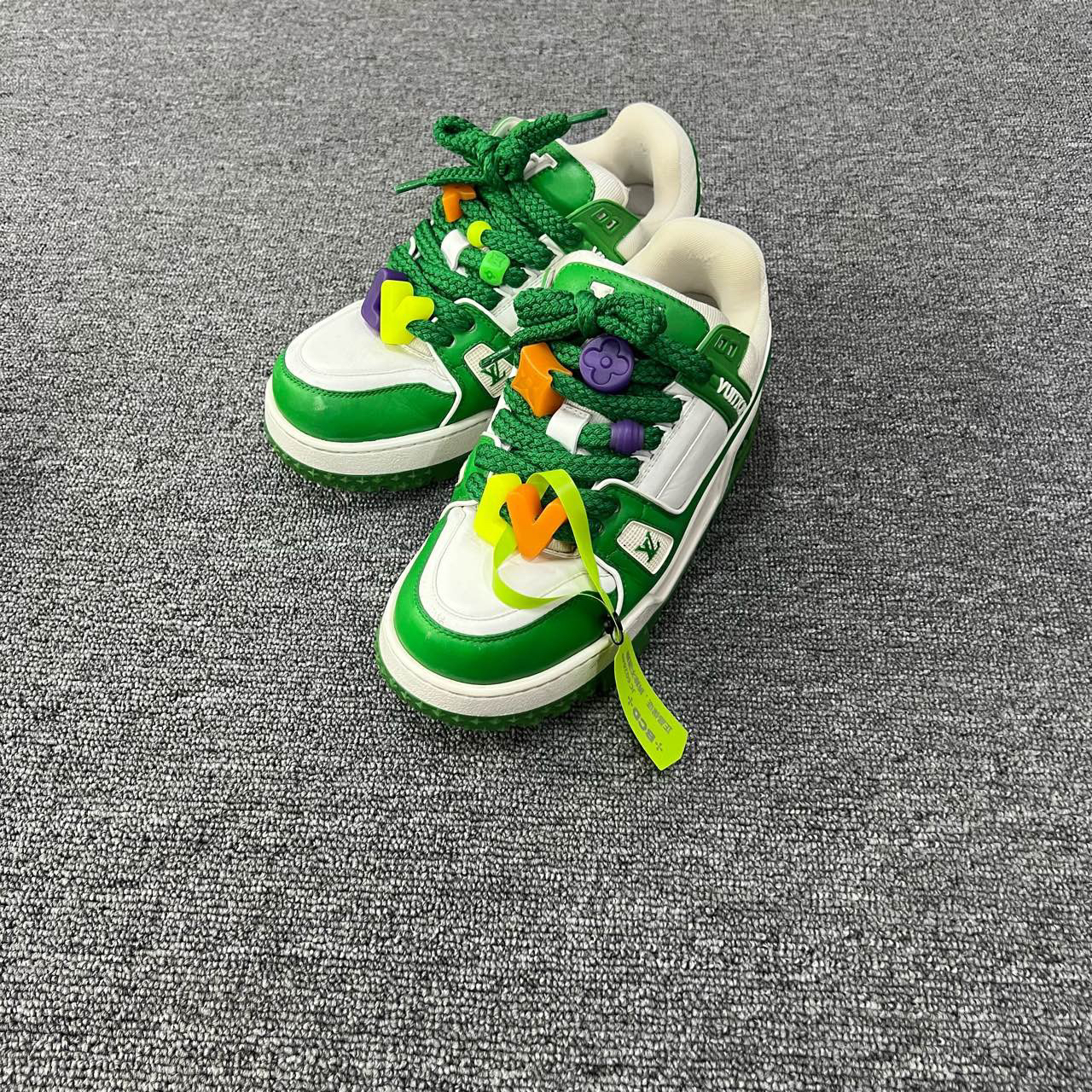 Louis Vuitton lv Trainer Maxi 白绿胖丁 40.5码/95新/公价1390
