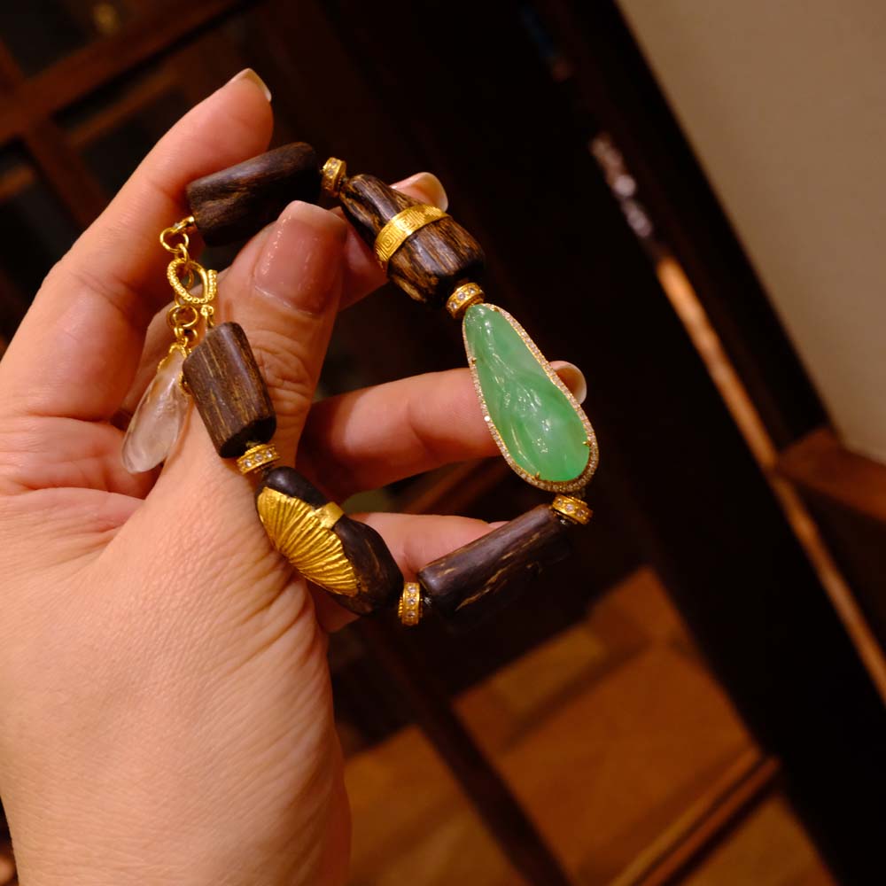 达拉干沉水级沉香手链 设计款手串